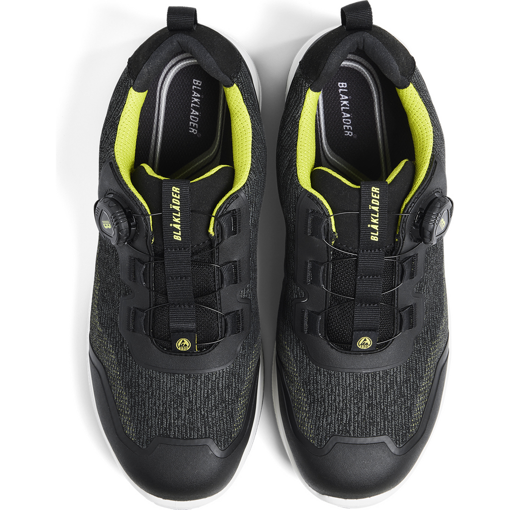 Blaklader CRADLE Safety Shoe, Black/Yellow (2)
