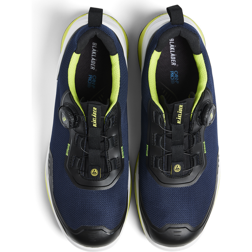 Blaklader STRIKER Safety Shoe, Dark Blue/Lime Green (2)