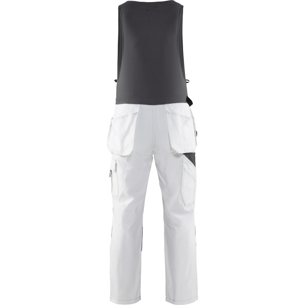 Blaklader Bib and Brace, White/Dark Grey (4)