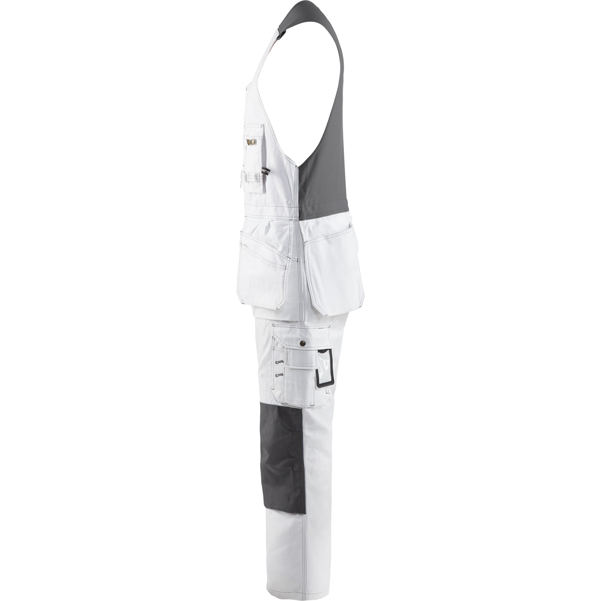 Blaklader Bib and Brace, White/Dark Grey (3)