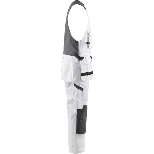 Blaklader Bib and Brace, White/Dark Grey (2)