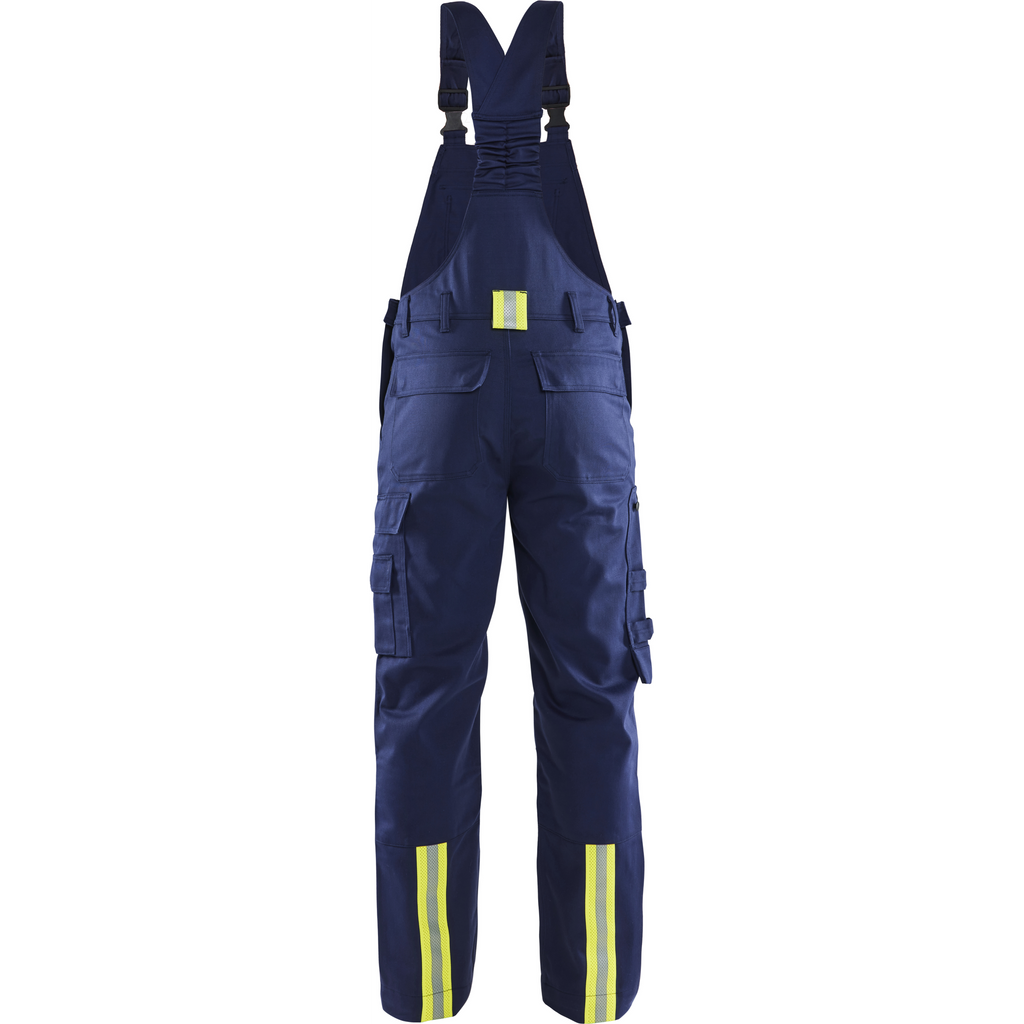 Blaklader Welding Bib and Brace, Navy/ Yellow (4)