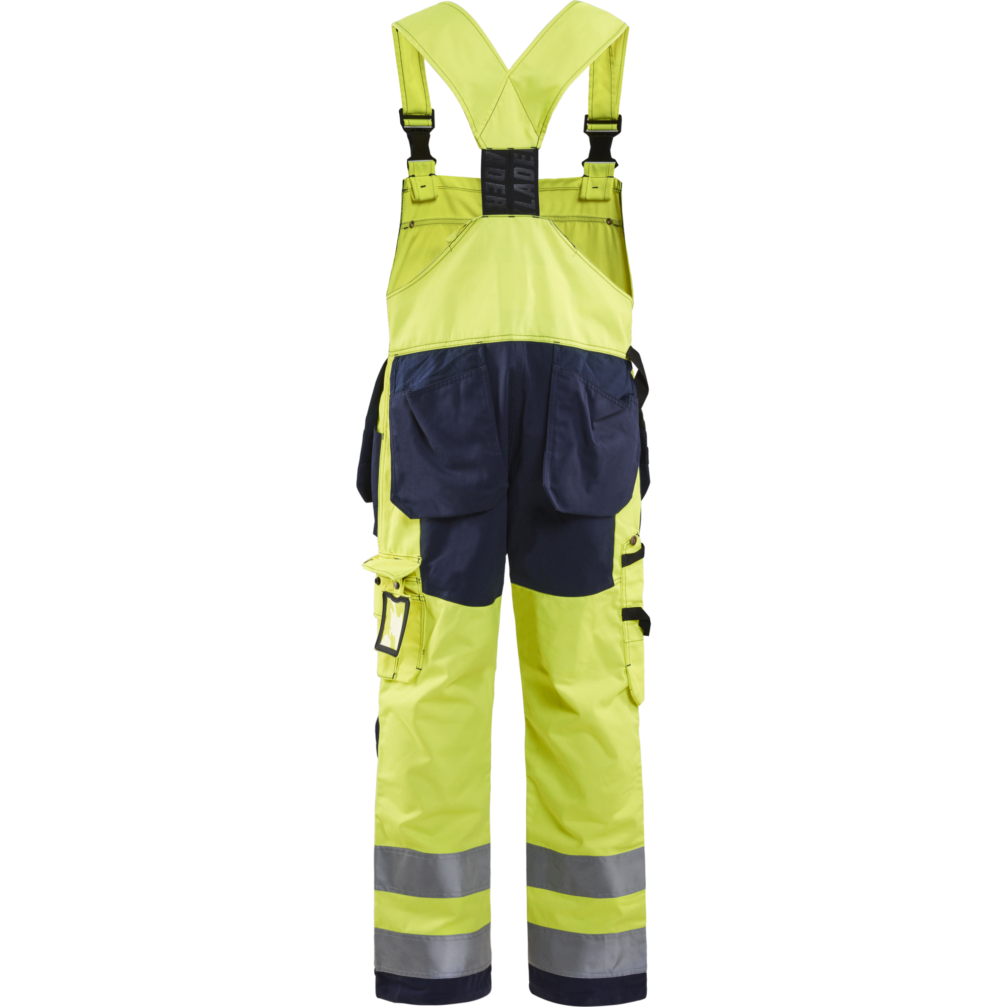 Blaklader High Vis Bib and Brace, Yellow/Navy (4)