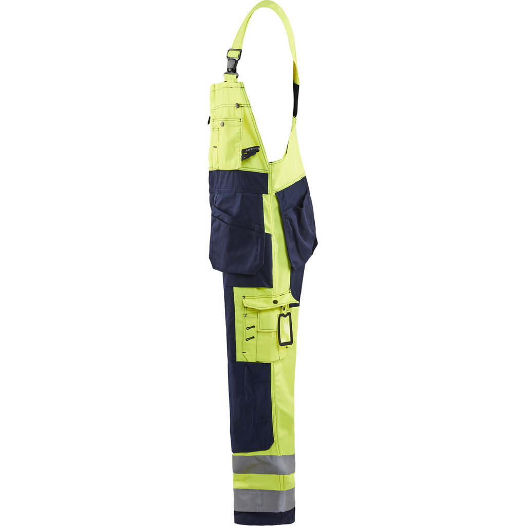 Blaklader High Vis Bib and Brace, Yellow/Navy (3)