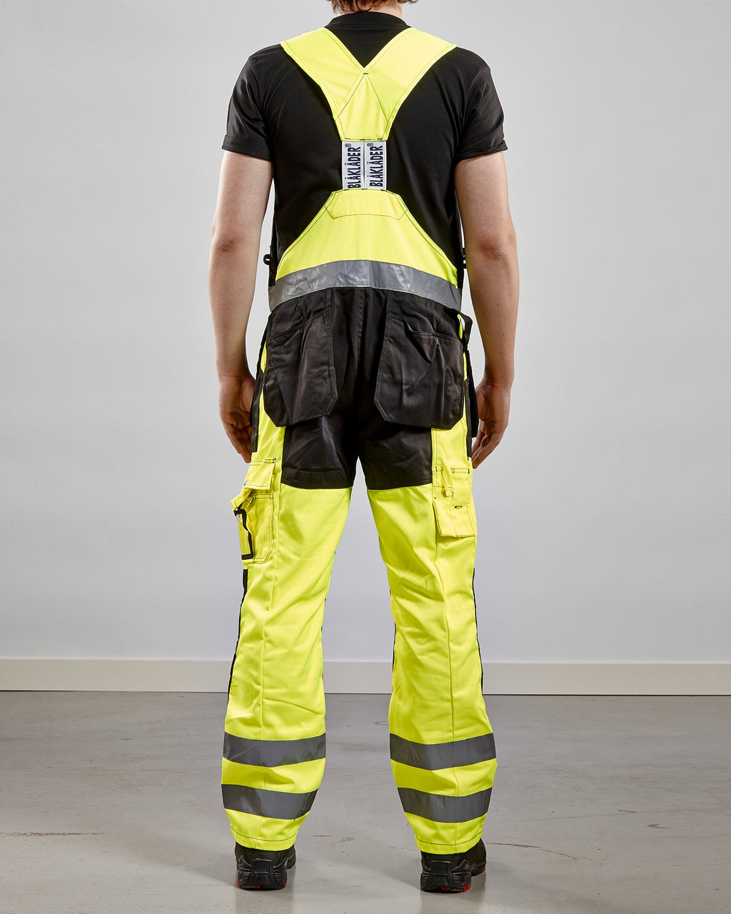 Blaklader High Vis Bib and Brace, Yellow/Black (5)