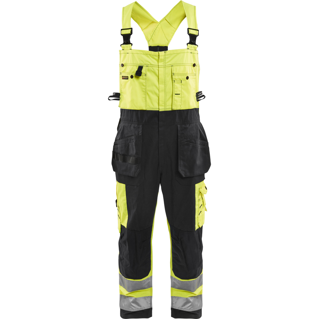 Blaklader High Vis Bib and Brace, Yellow/Black