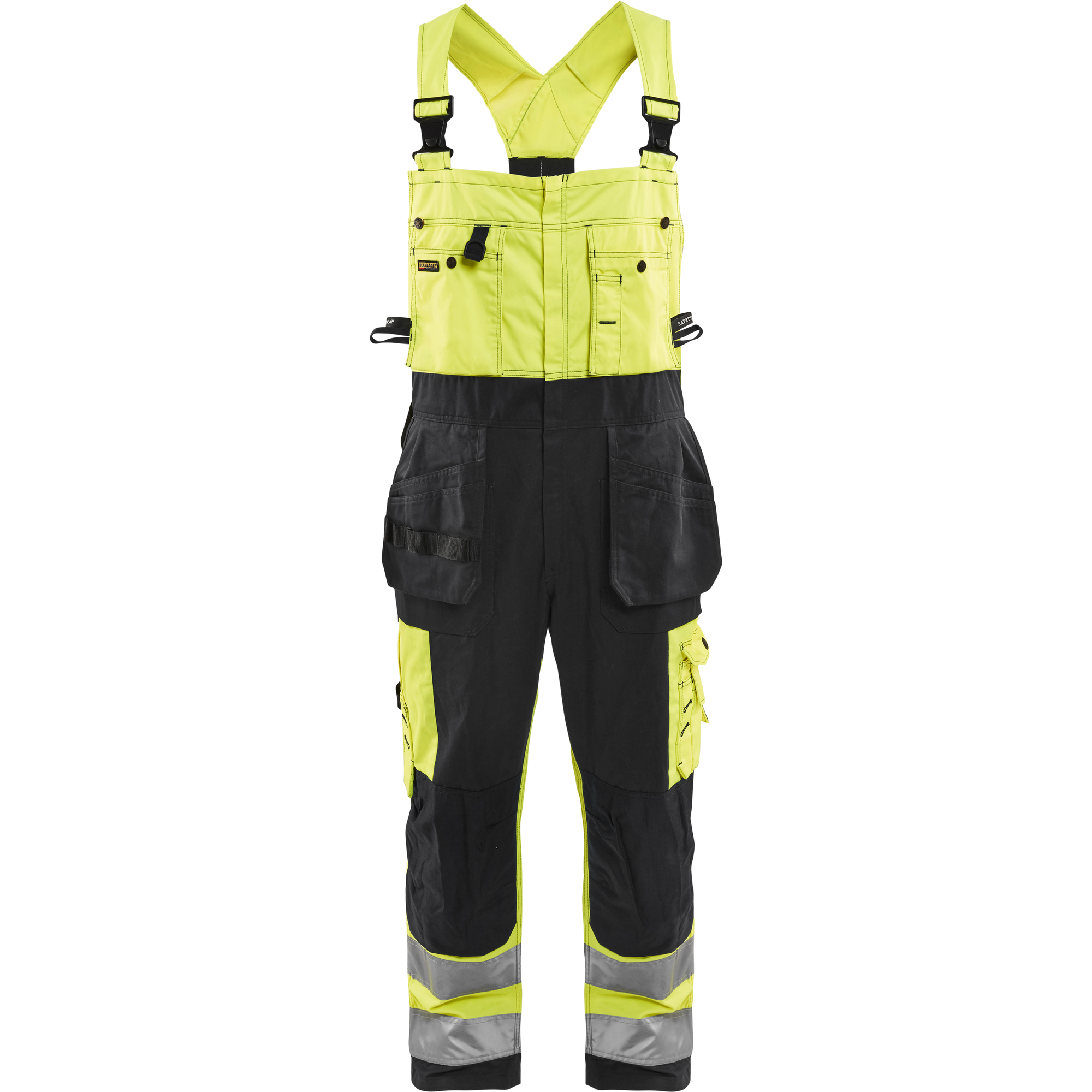 Blaklader High Vis Bib and Brace, Yellow/Black