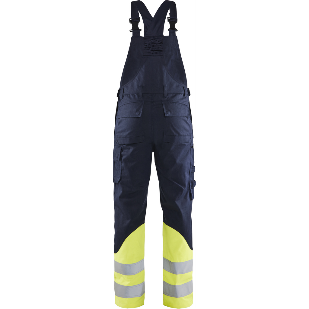 Blaklader Steel Bib and Brace, Navy/Yellow (4)