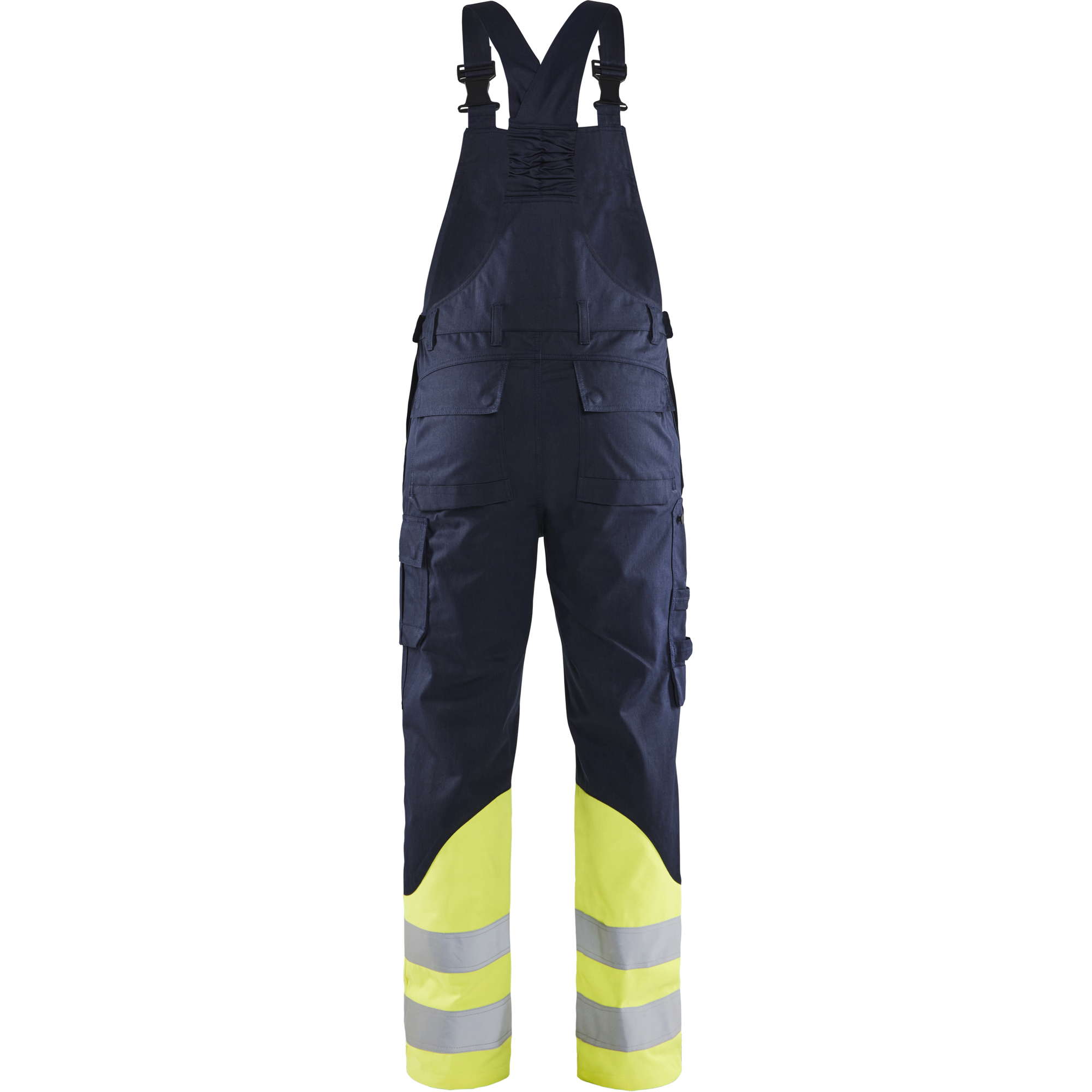 Blaklader Steel Bib and Brace, Navy/Yellow (4)