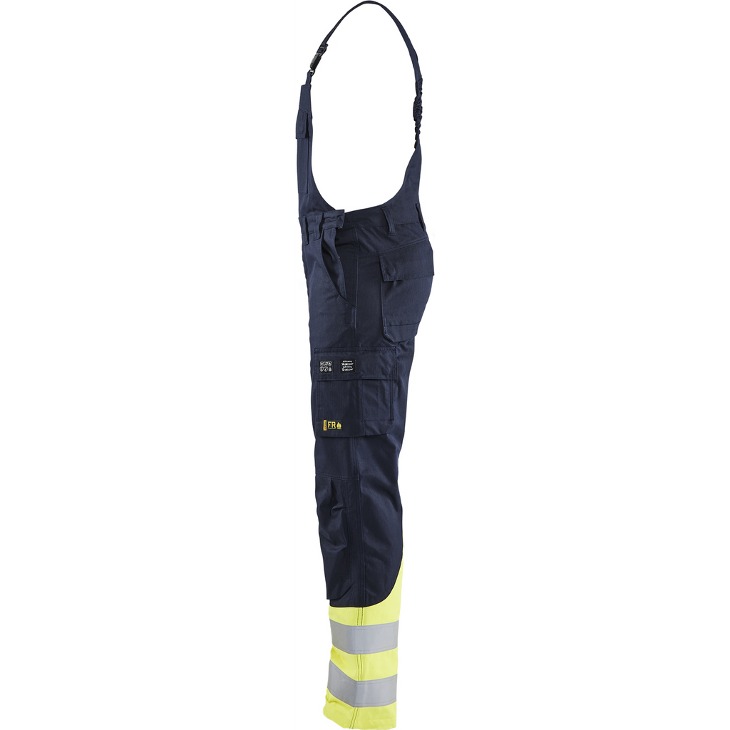 Blaklader Steel Bib and Brace, Navy/Yellow (3)