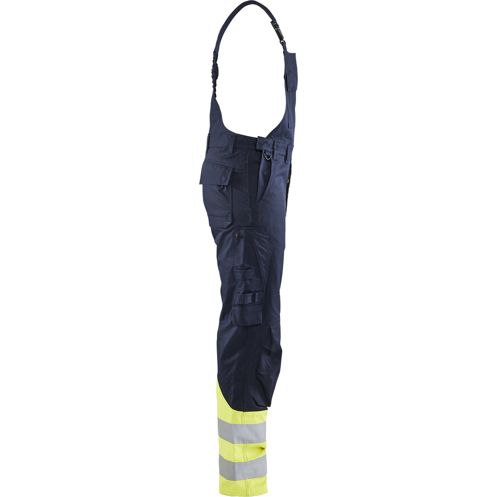 Blaklader Steel Bib and Brace, Navy/Yellow (2)