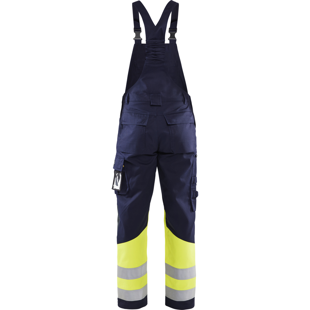 Blaklader Multi-Norm Bib and Brace, Navy/Yellow (4)