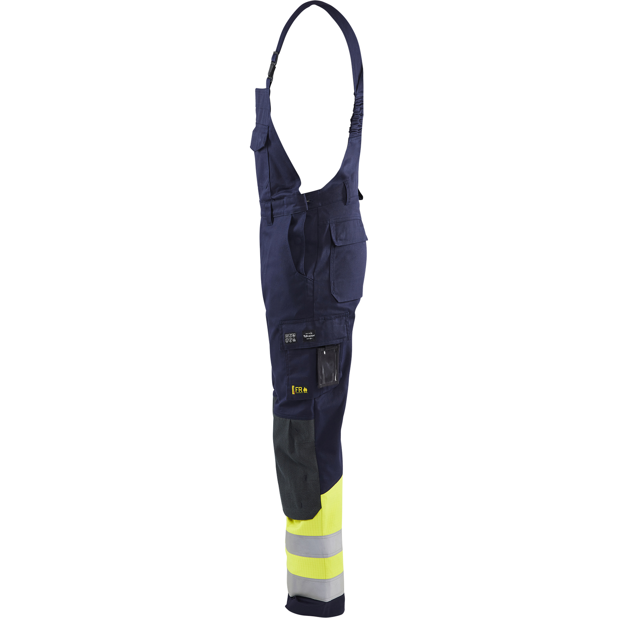 Blaklader Multi-Norm Bib and Brace, Navy/Yellow (3)