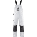 Blaklader Painters Bib and Brace, White/Dark Grey