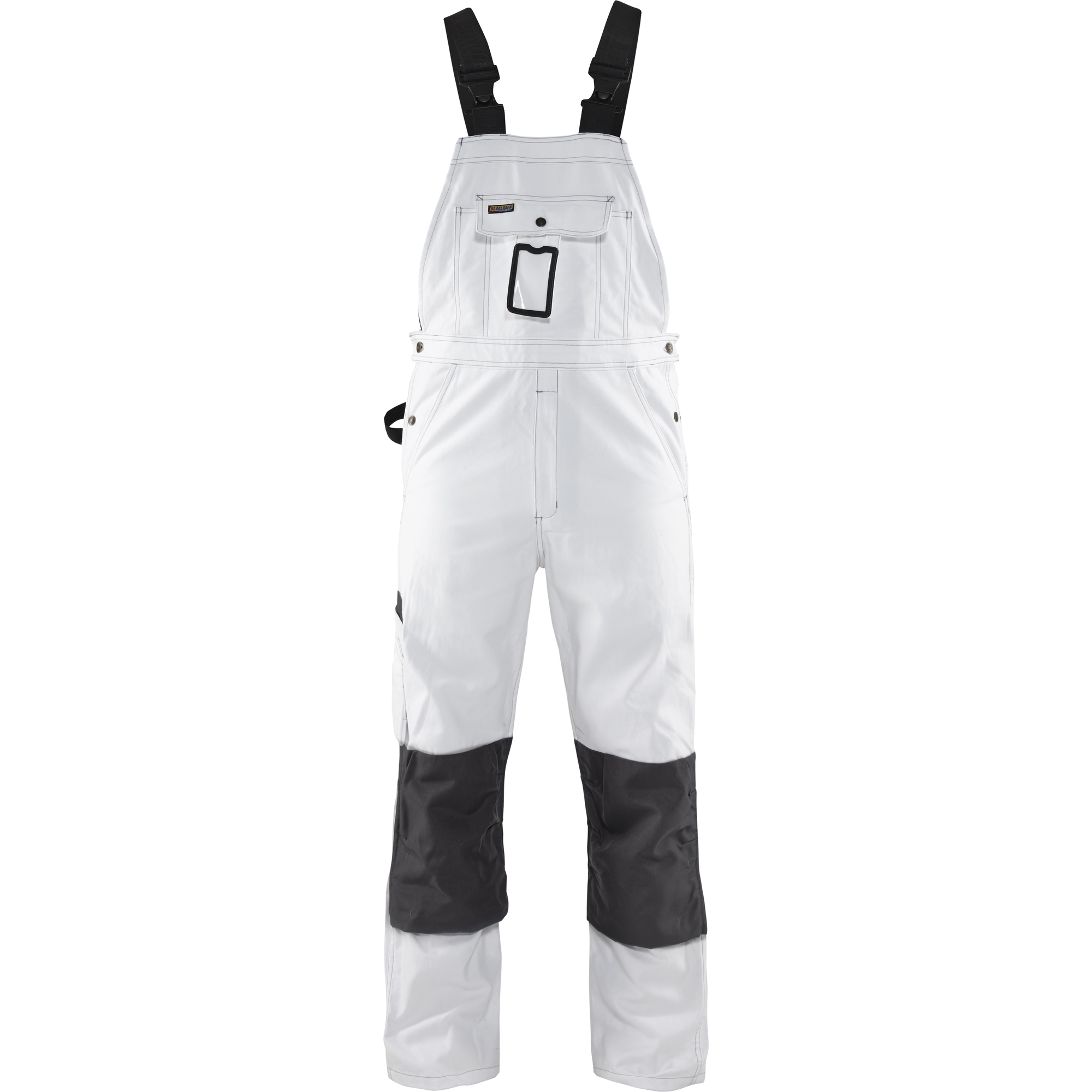 Blaklader Painters Bib and Brace, White/Dark Grey