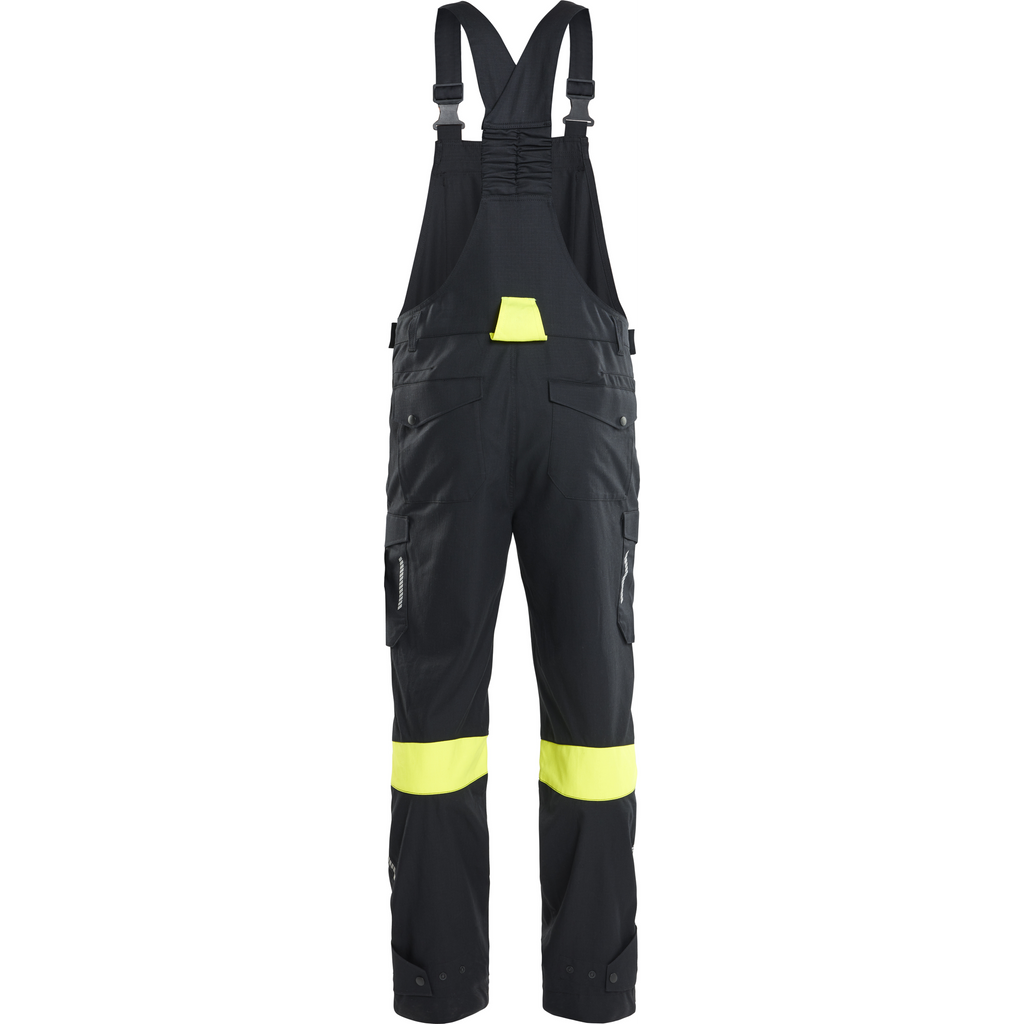 Blaklader Bib and Brace, Black/Yellow (4)