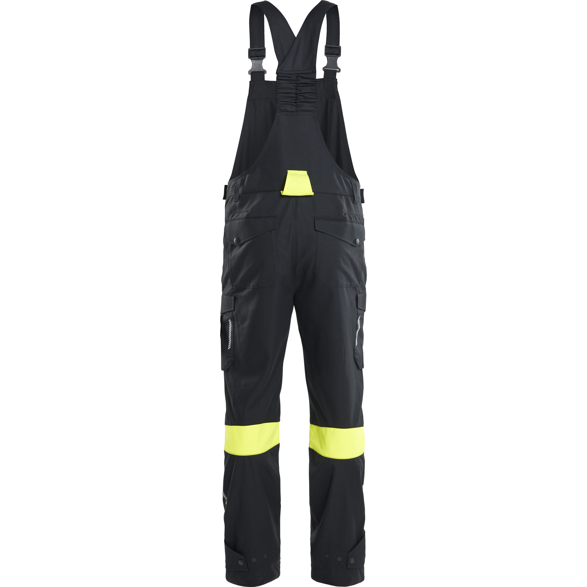 Blaklader Bib and Brace, Black/Yellow (4)