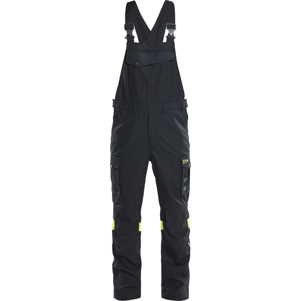 Blaklader Bib and Brace, Black/Yellow