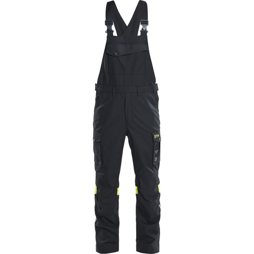 Blaklader Bib and Brace, Black/Yellow