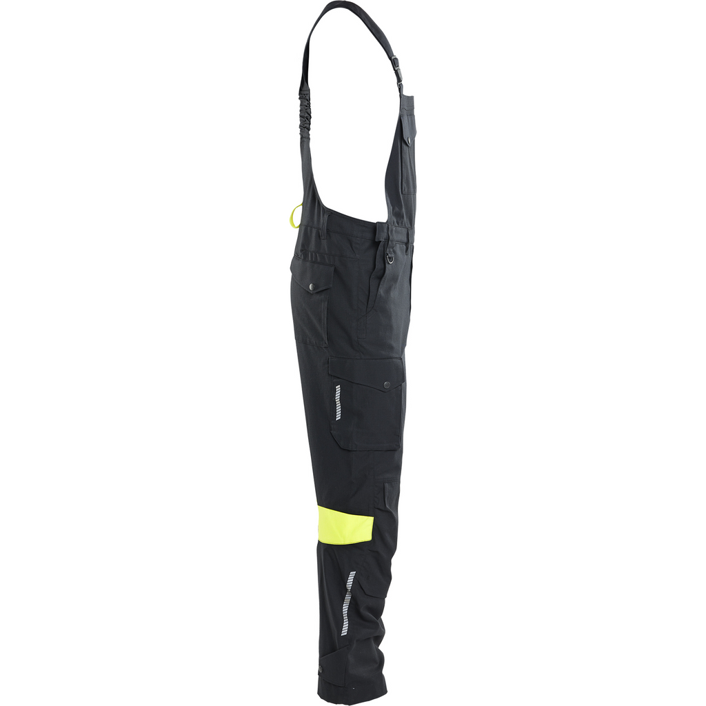 Blaklader Bib and Brace, Black/Yellow (2)