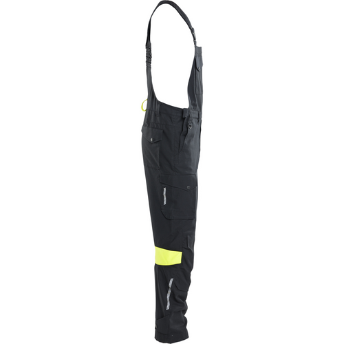 Blaklader Bib and Brace, Black/Yellow (2)