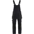 Blaklader 4-Way Stretch Bib and Brace, Black