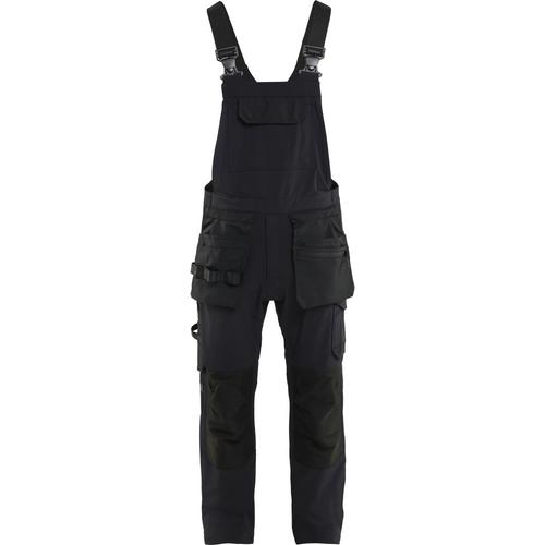 Blaklader 4-Way Stretch Bib and Brace, Black
