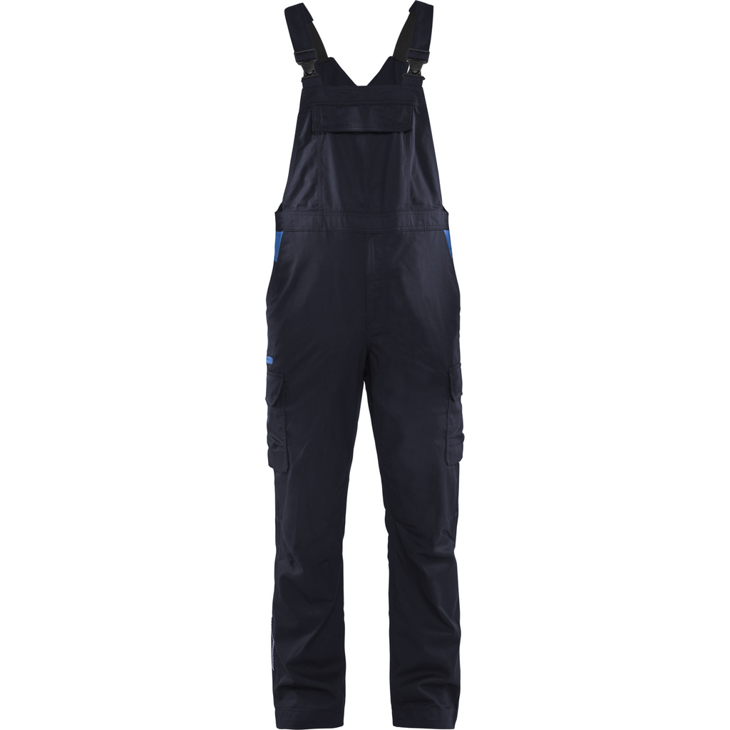 Blaklader Industry Bib and Brace, Navy/Royal Blue