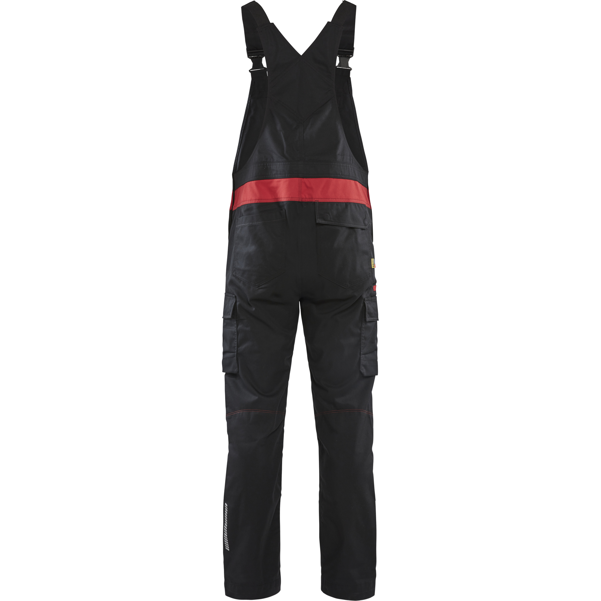 Blaklader Industry Bib and Brace, Black/Red (4)