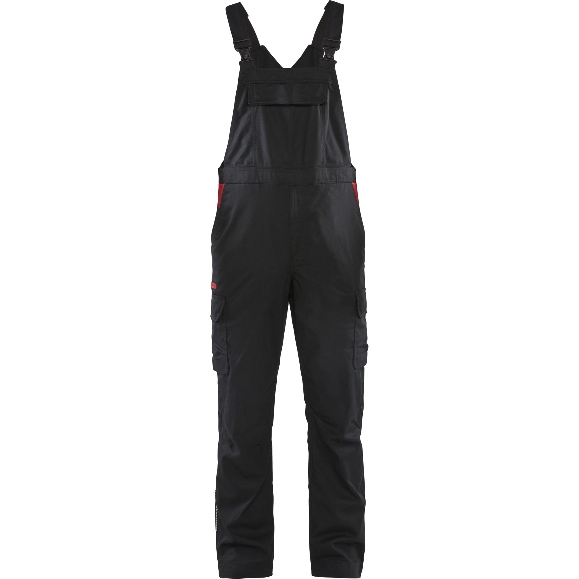 Blaklader Industry Bib and Brace, Black/Red