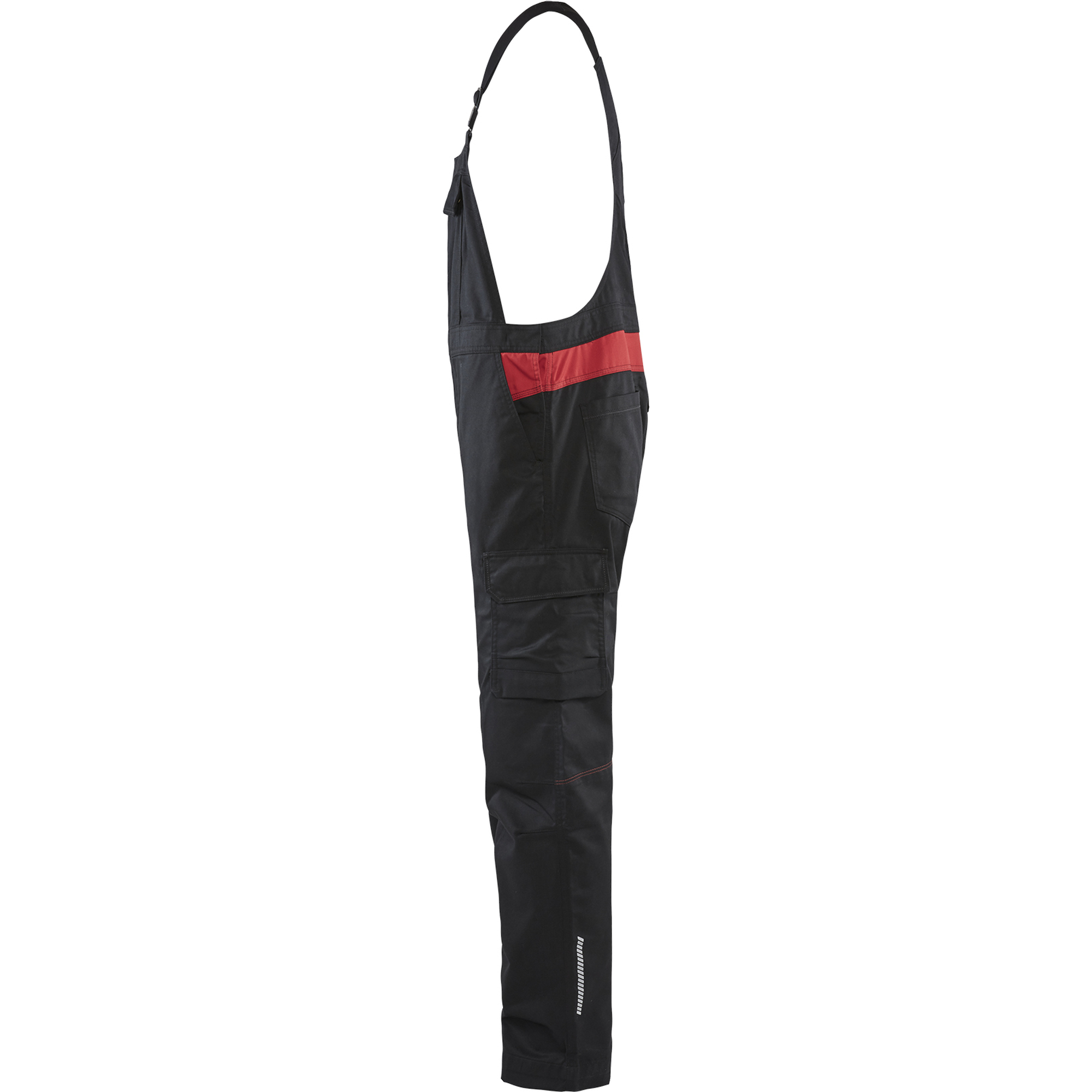 Blaklader Industry Bib and Brace, Black/Red (3)