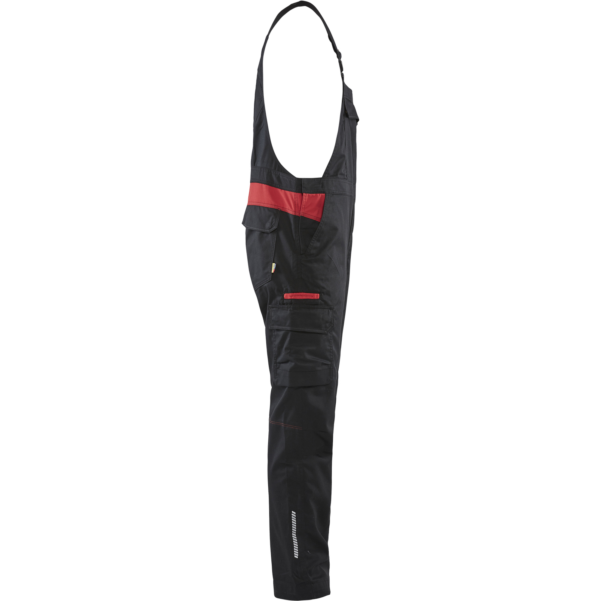 Blaklader Industry Bib and Brace, Black/Red (2)