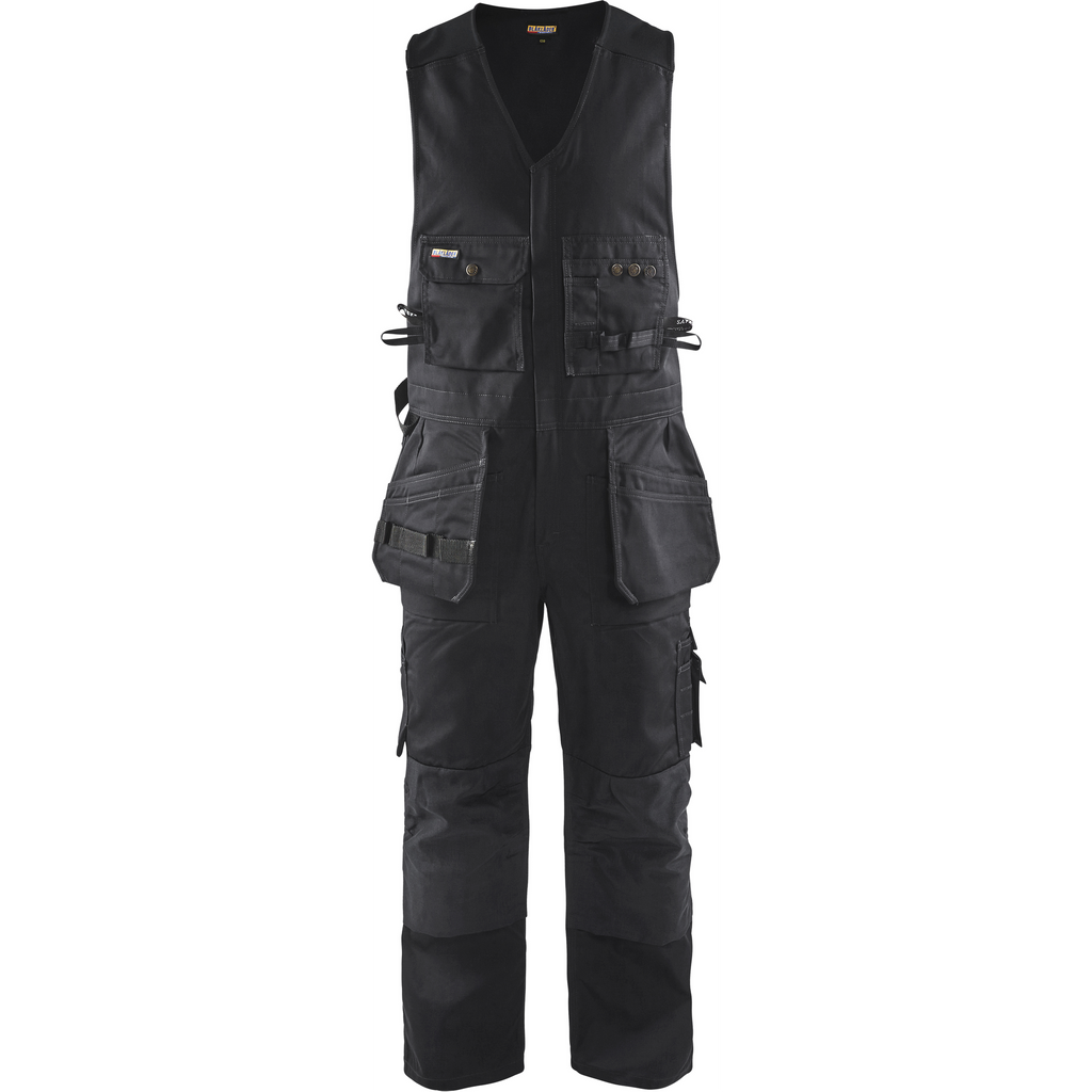 Blaklader Sleeveless Bib Overall, Black