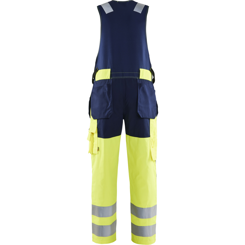 Blaklader High Vis Sleeveless Coverall, Yellow/Navy Blue (4)