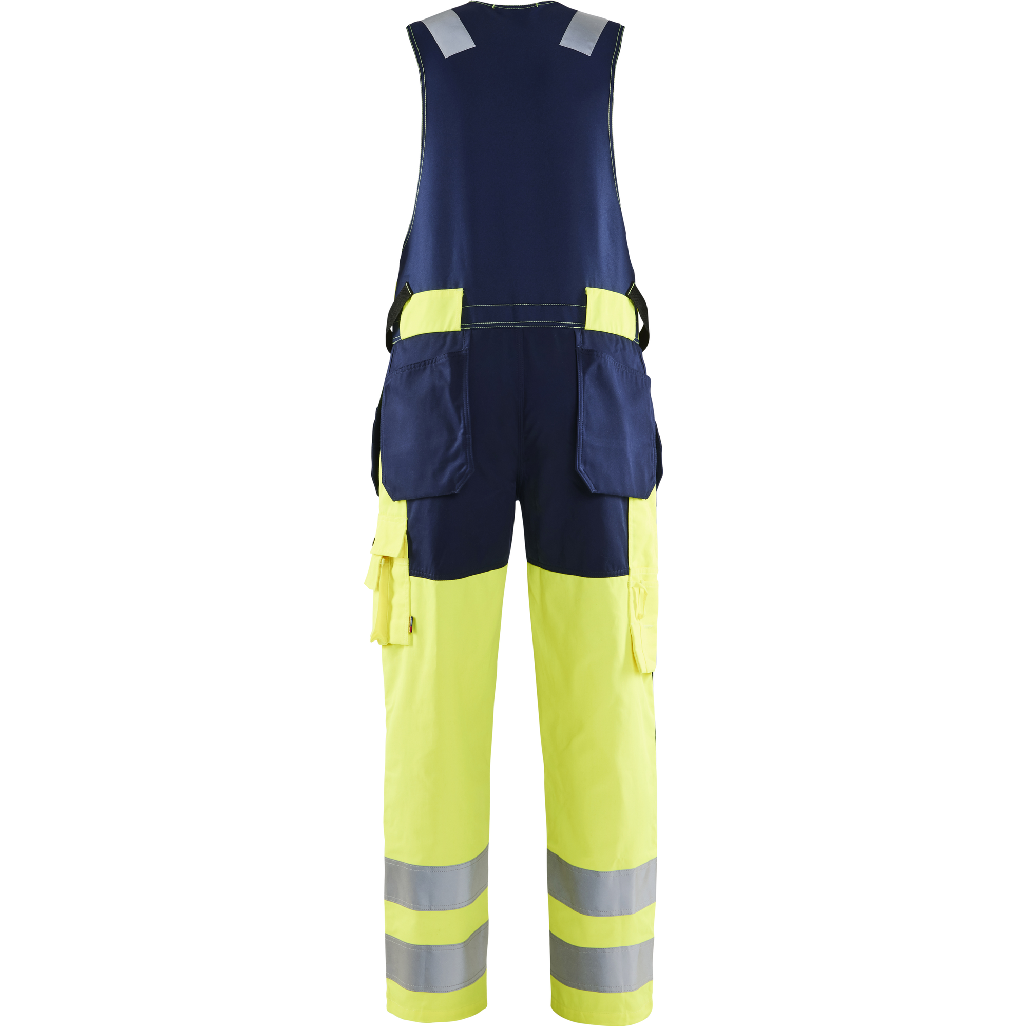 Blaklader High Vis Sleeveless Coverall, Yellow/Navy Blue (4)