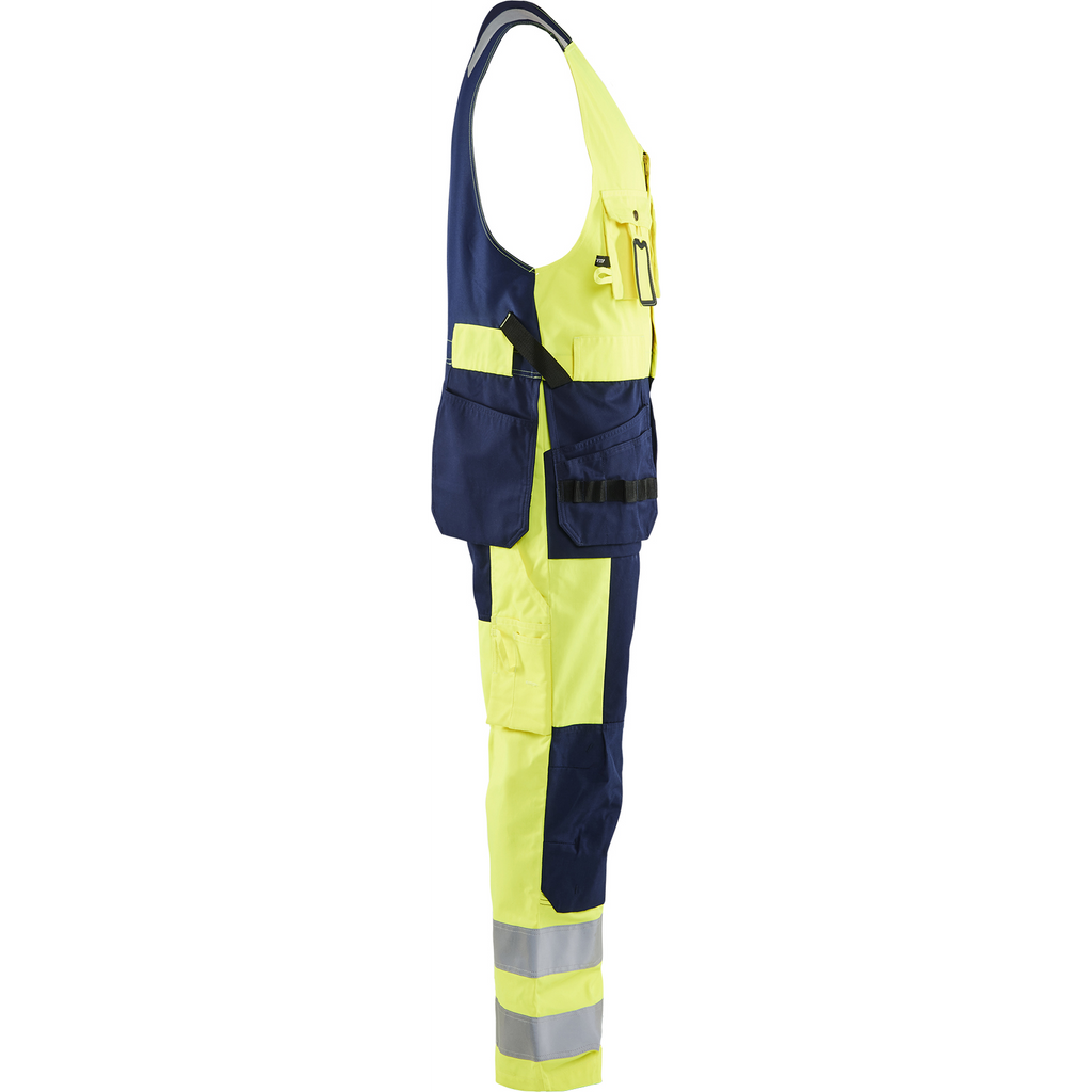 Blaklader High Vis Sleeveless Coverall, Yellow/Navy Blue (2)