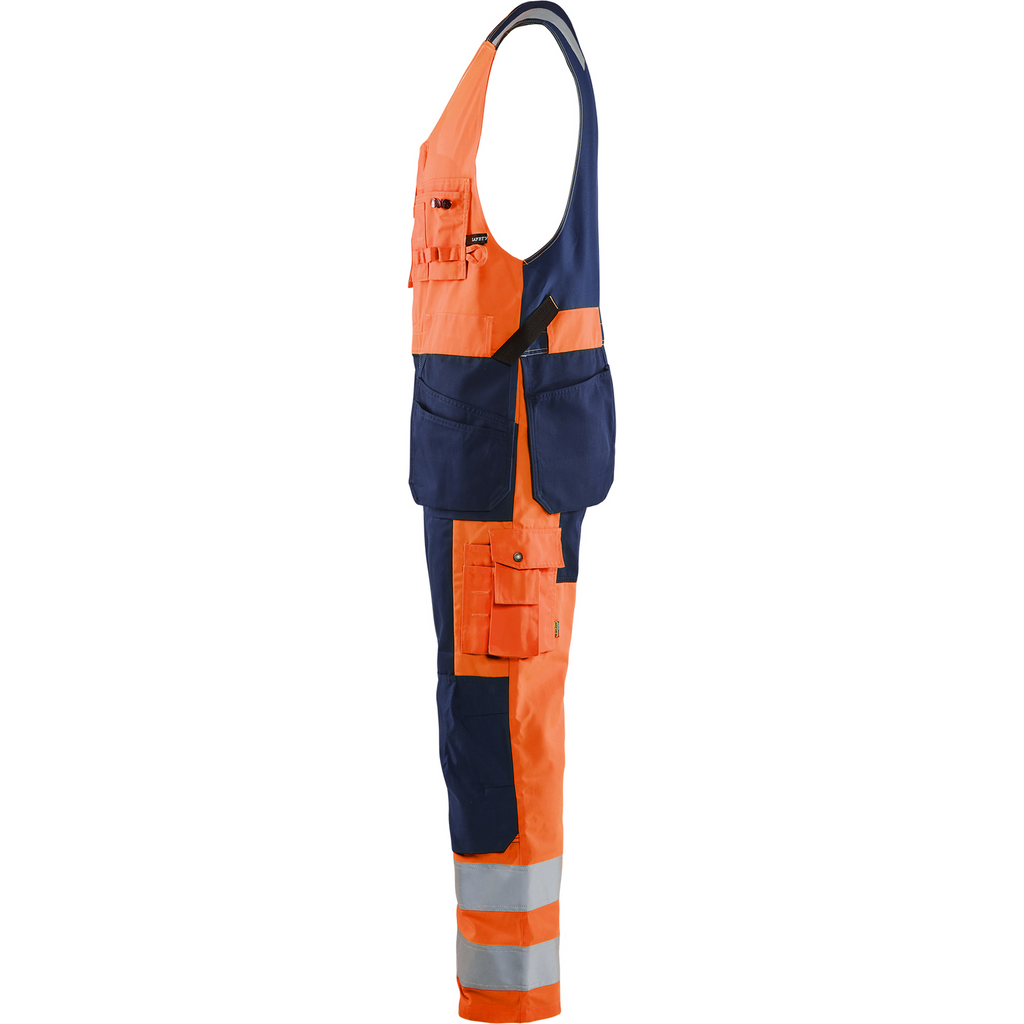 Blaklader High Vis Combination Trousers, Orange/Navy Blue (3)