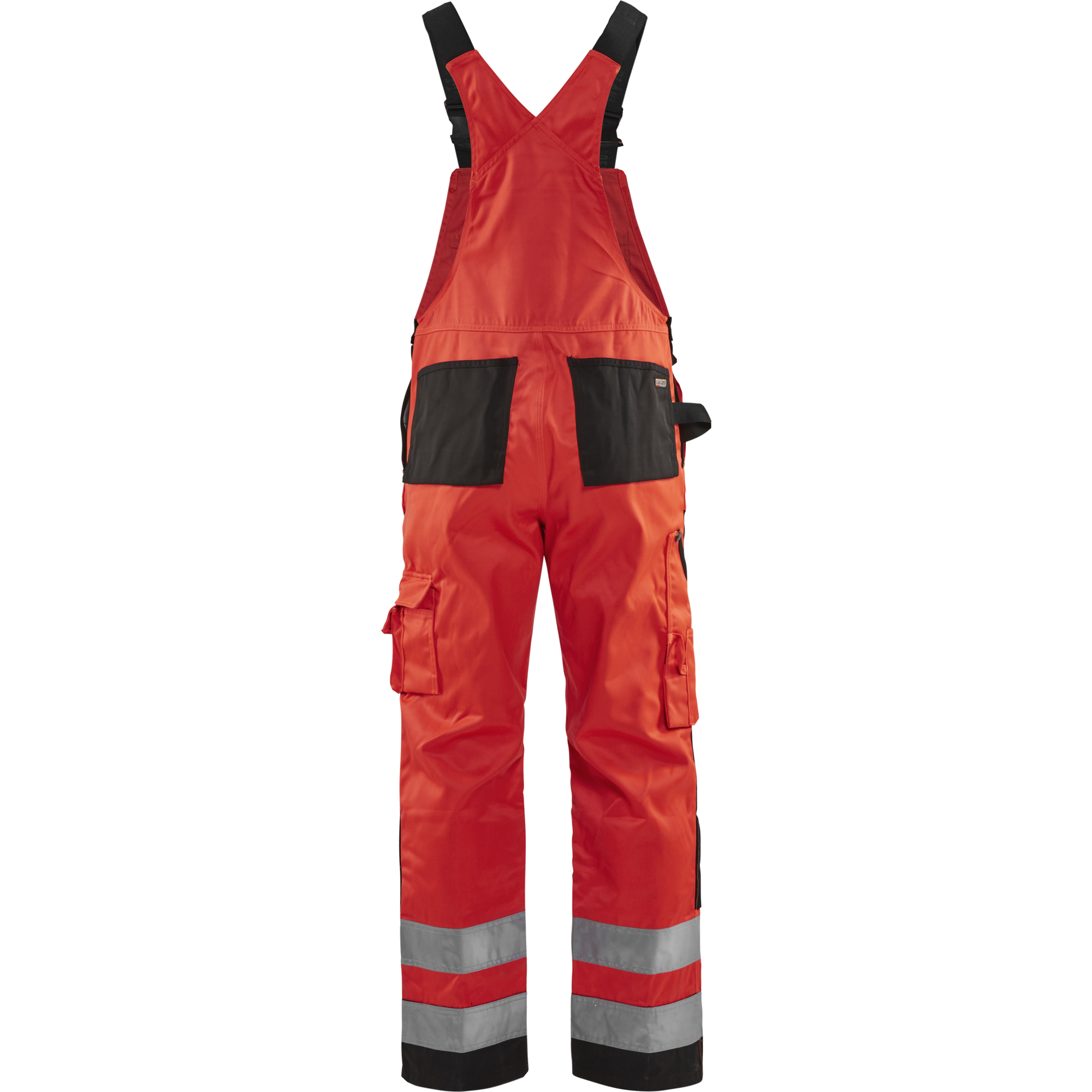 Blaklader High Vis Bib and Brace, Red/Black (4)