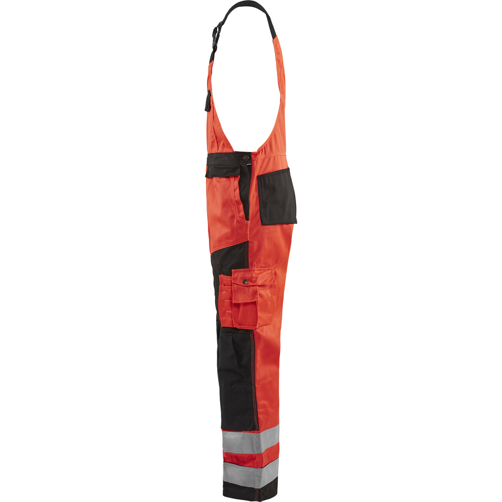Blaklader High Vis Bib and Brace, Red/Black (3)