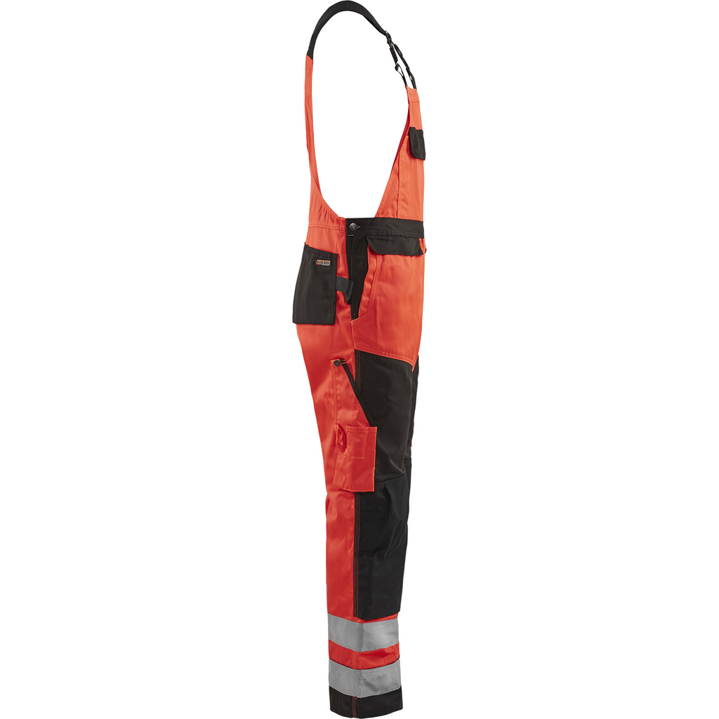 Blaklader High Vis Bib and Brace, Red/Black (2)