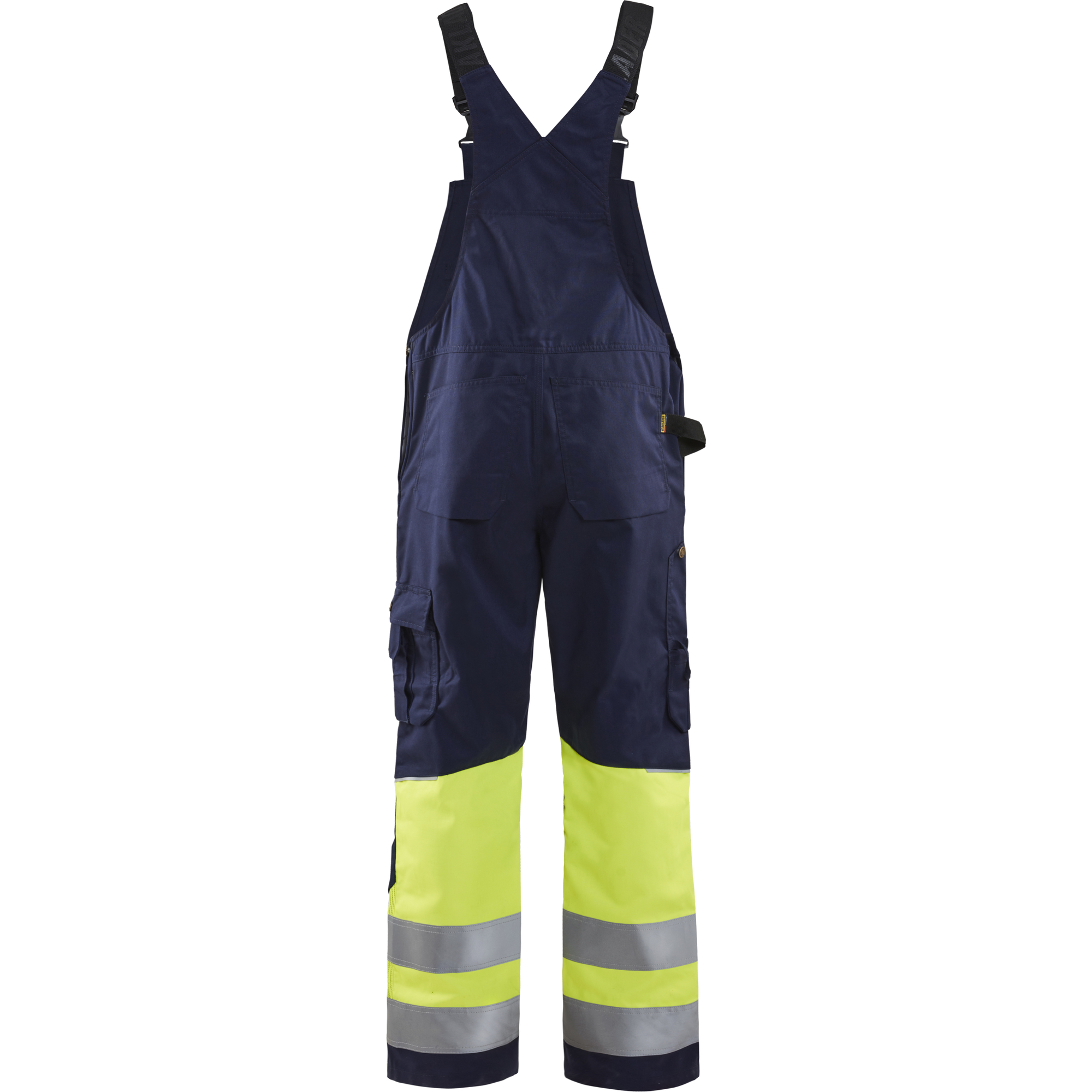 Blaklader High Vis Bib and Brace, Navy/ Yellow (4)