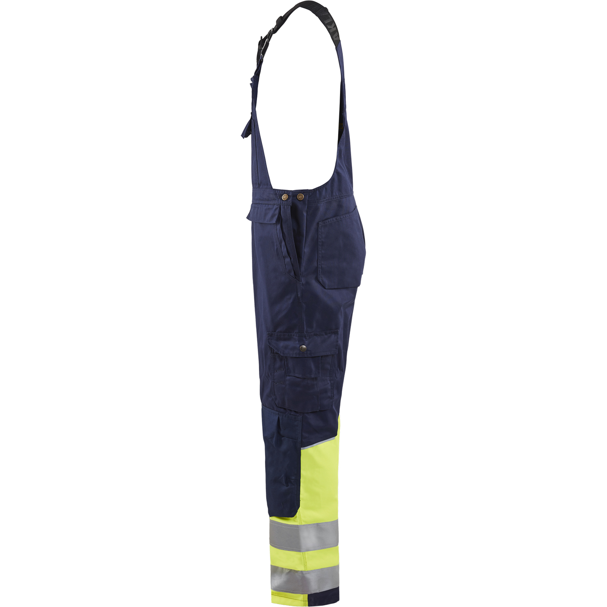 Blaklader High Vis Bib and Brace, Navy/ Yellow (3)