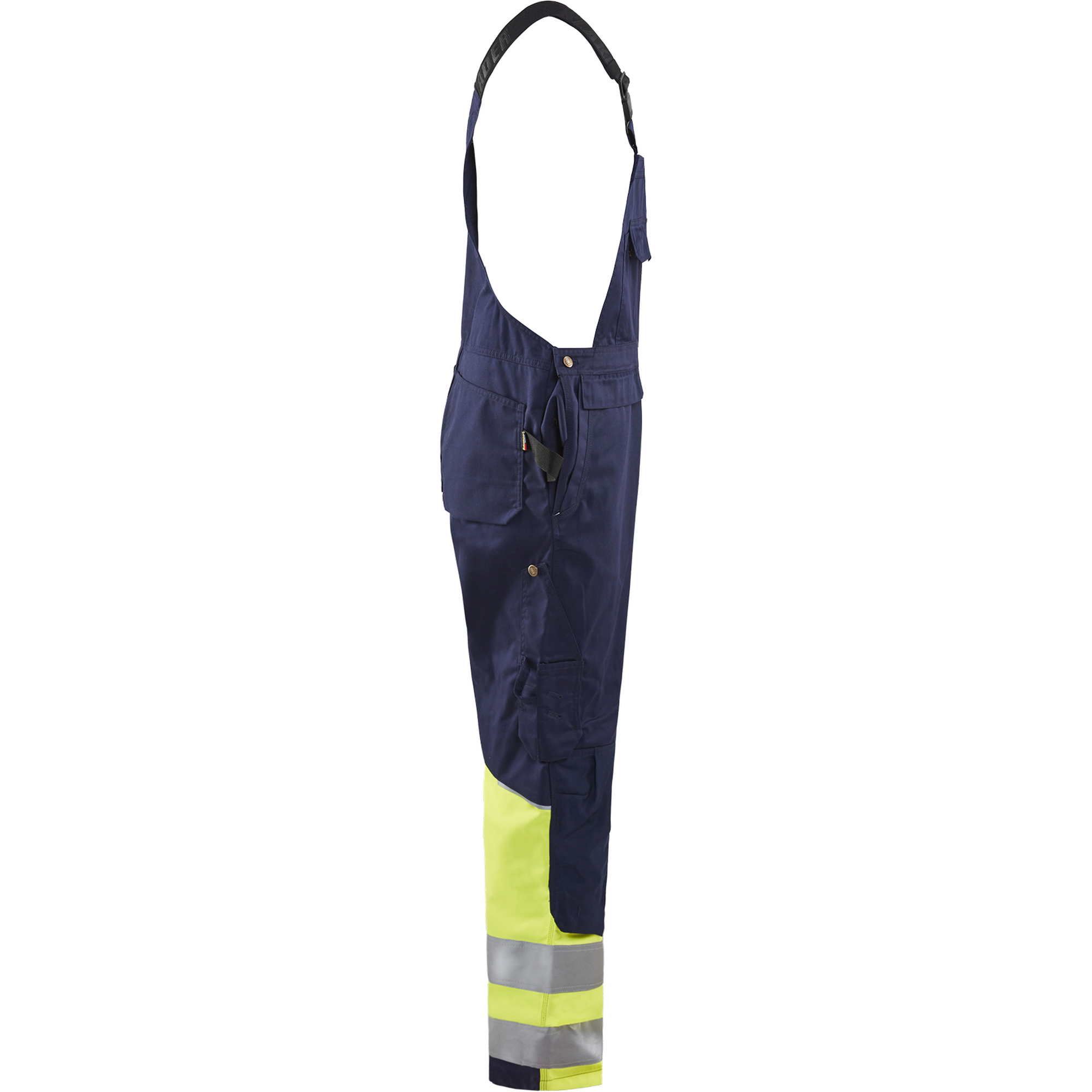 Blaklader High Vis Bib and Brace, Navy/ Yellow (2)