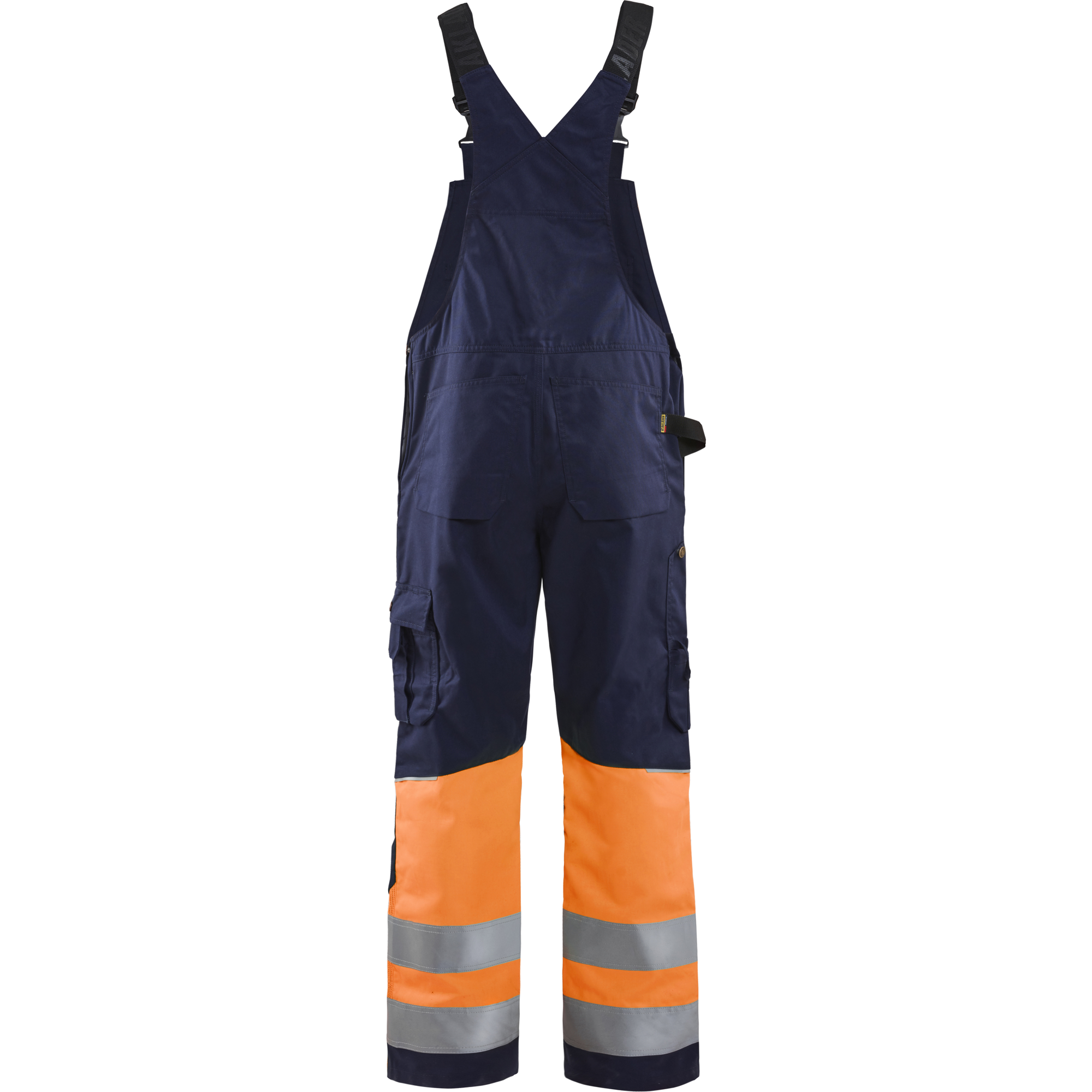 Blaklader High Vis Bib and Brace, Navy/Orange (4)