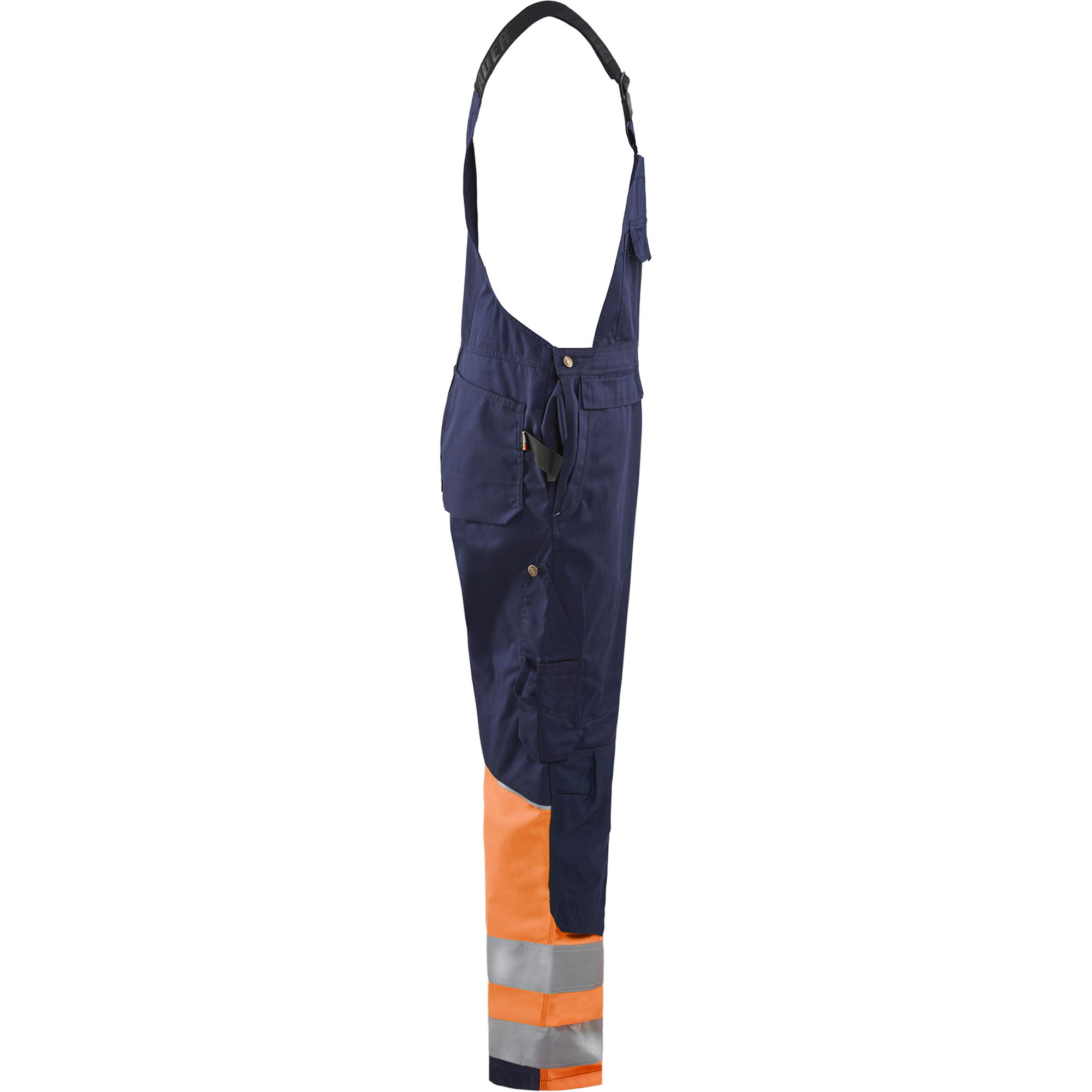Blaklader High Vis Bib and Brace, Navy/Orange (2)