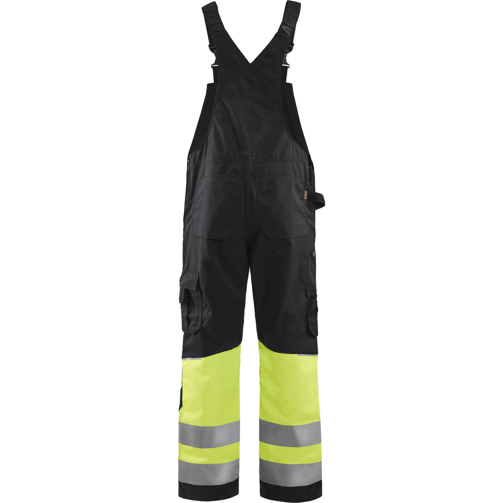 Blaklader High Vis Bib and Brace, Black/Yellow (4)