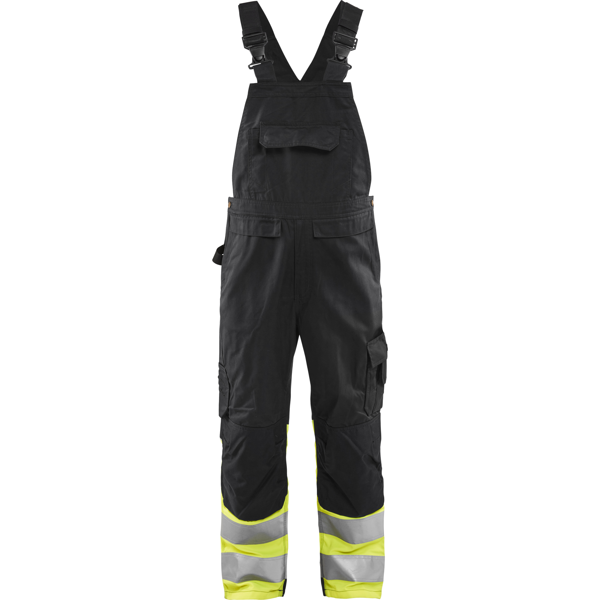 Blaklader High Vis Bib and Brace, Black/Yellow