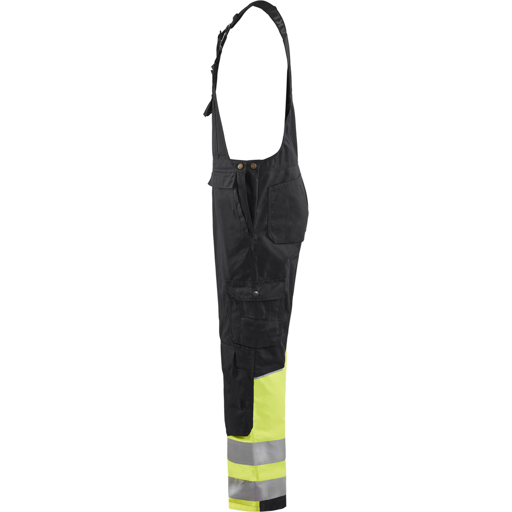 Blaklader High Vis Bib and Brace, Black/Yellow (3)