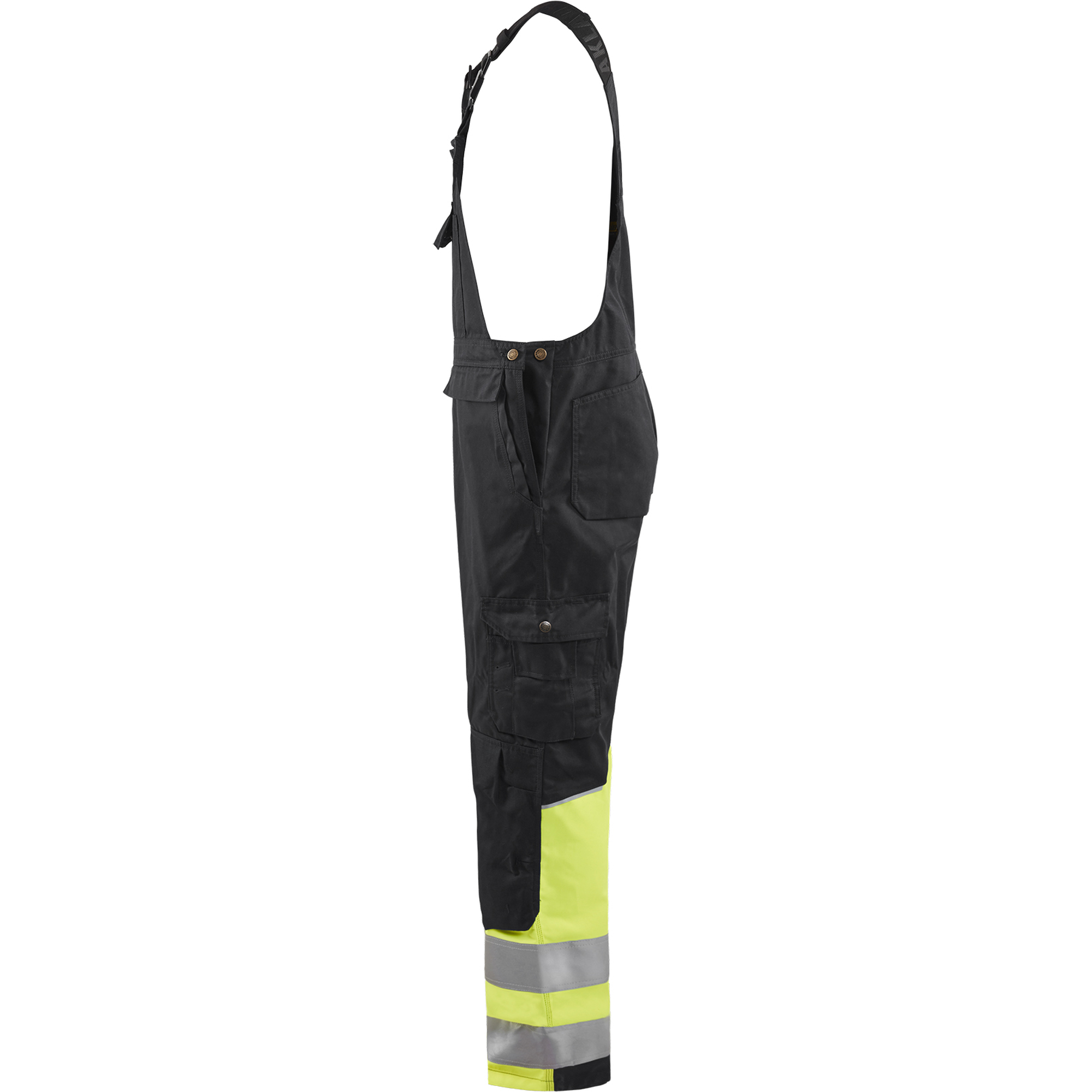Blaklader High Vis Bib and Brace, Black/Yellow (3)