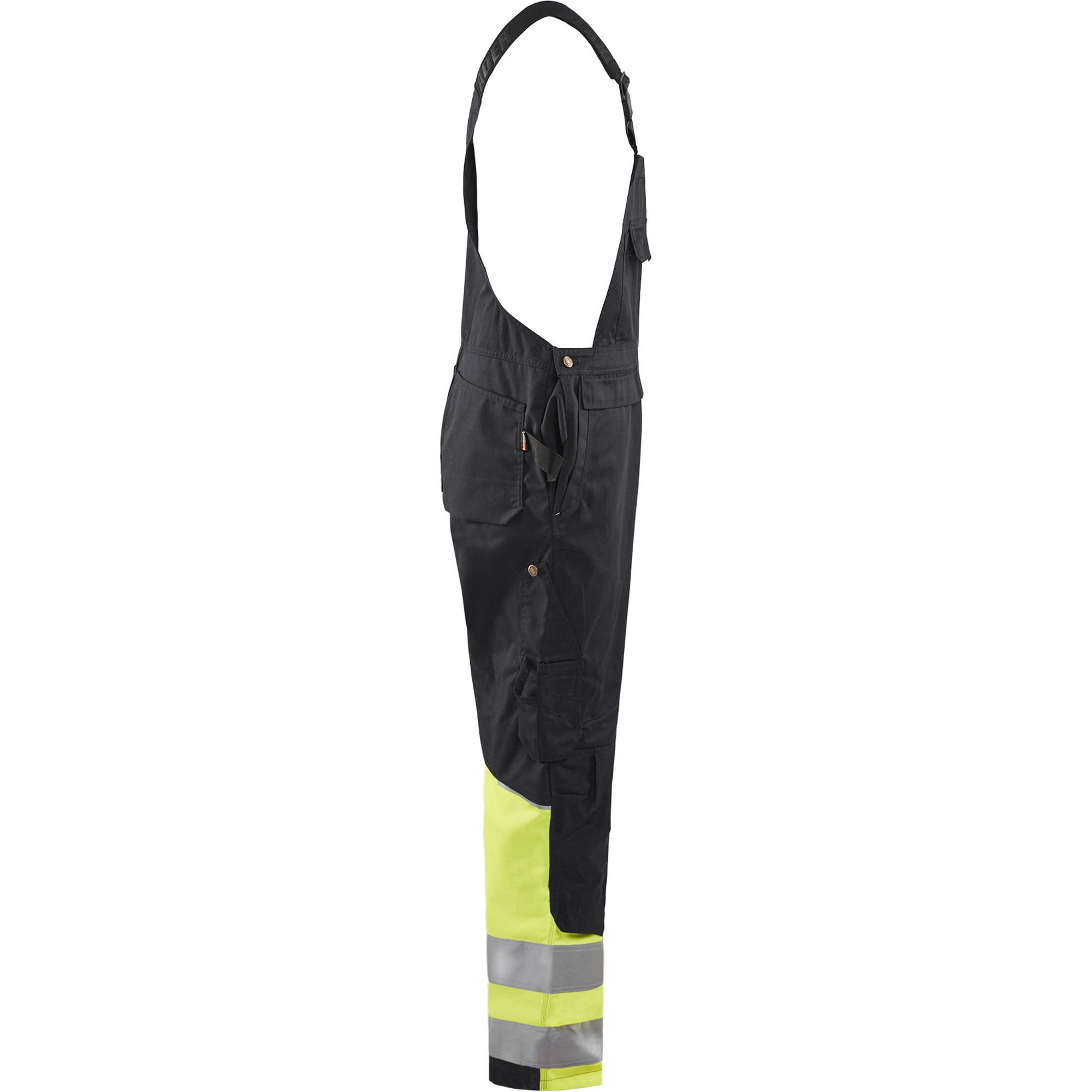 Blaklader High Vis Bib and Brace, Black/Yellow (2)